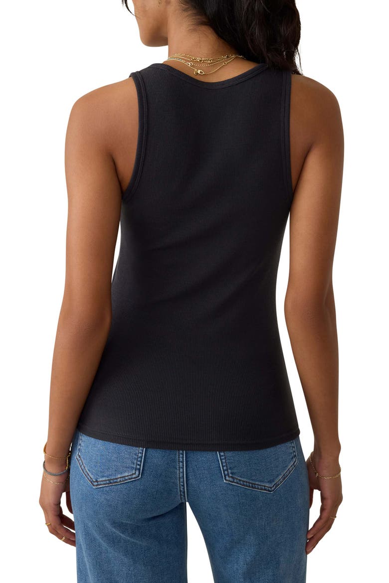Featherweight Freestyle Rib Tank Top, Alternate, color, WASHED BLACK