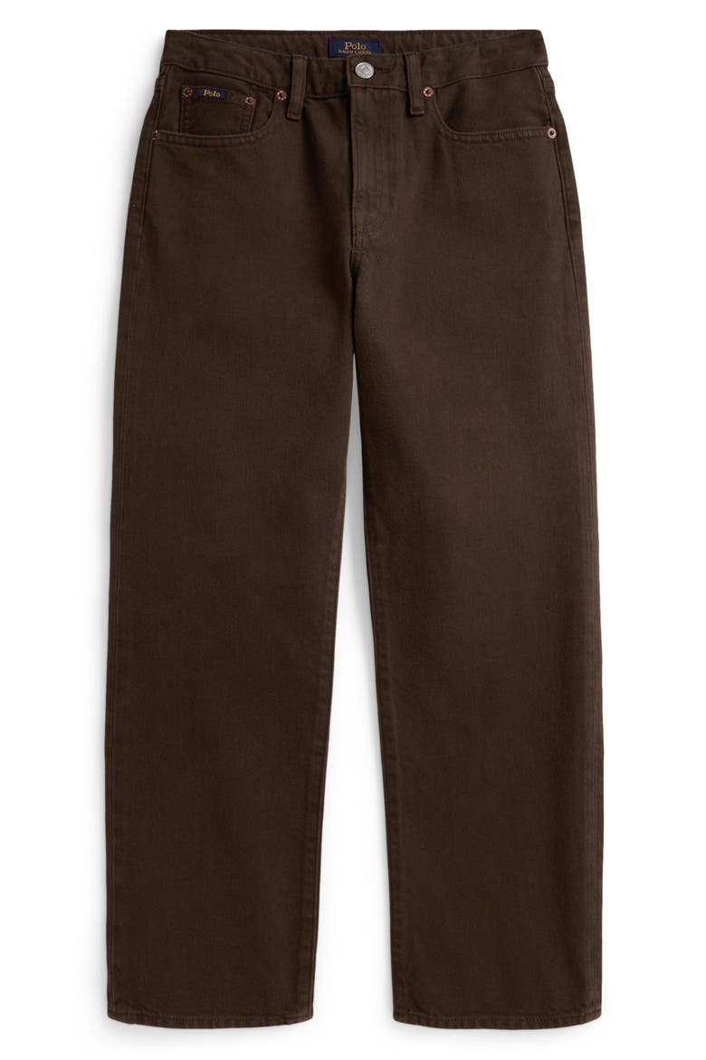 Kids' Straight Leg Jeans, Main, color, NUTMEG BROWN