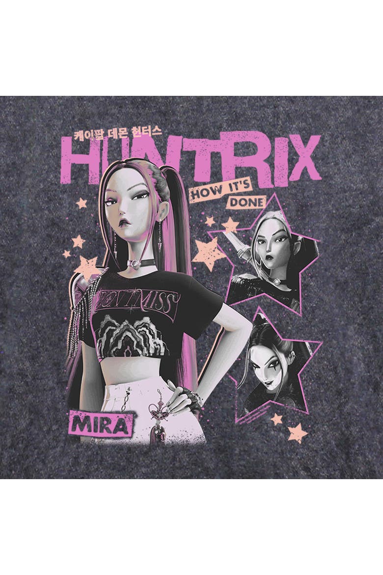 Men's KPop Demon Hunters Pop Star Huntrix Mira  Pull Over Hoodie, Alternate, color, Black