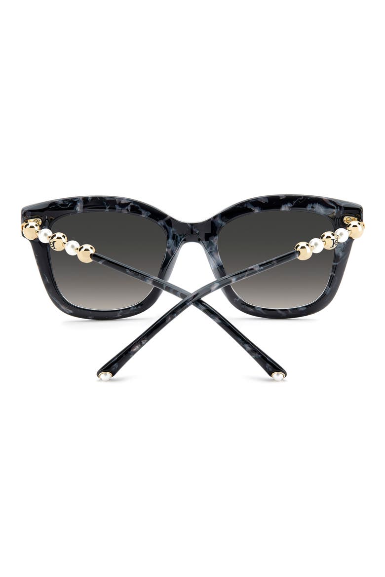 HER 0407/G/S 51mm Gradient Rectangular Sunglasses, Alternate, color, BLACK MARBLE/ DARK GREY SF