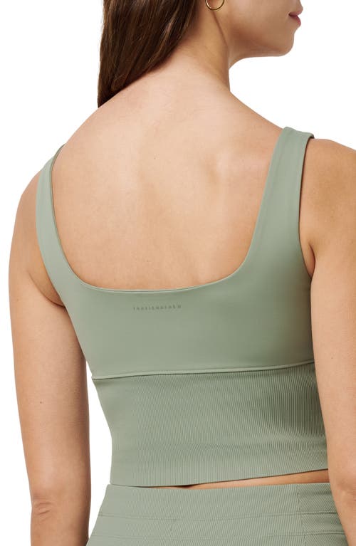 Travismathew Limitless Bonded Sports Bra In Green