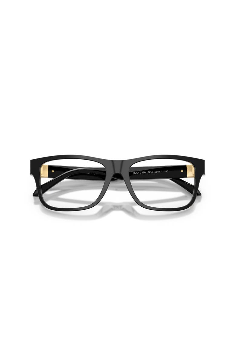 Versace 56mm Square optical glasses, Alternate, color, Black