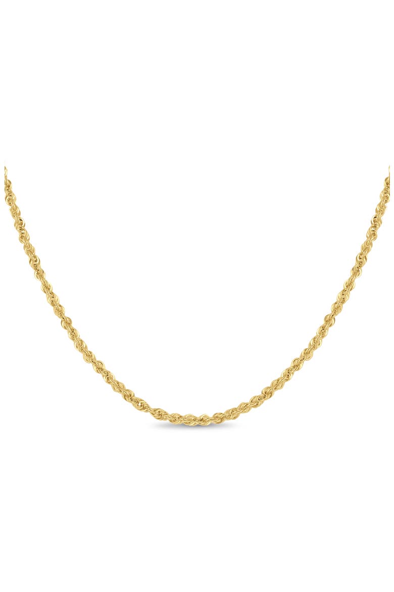 14k Gold Rope Chain Necklace, Alternate, color, 14K YELLOW GOLD