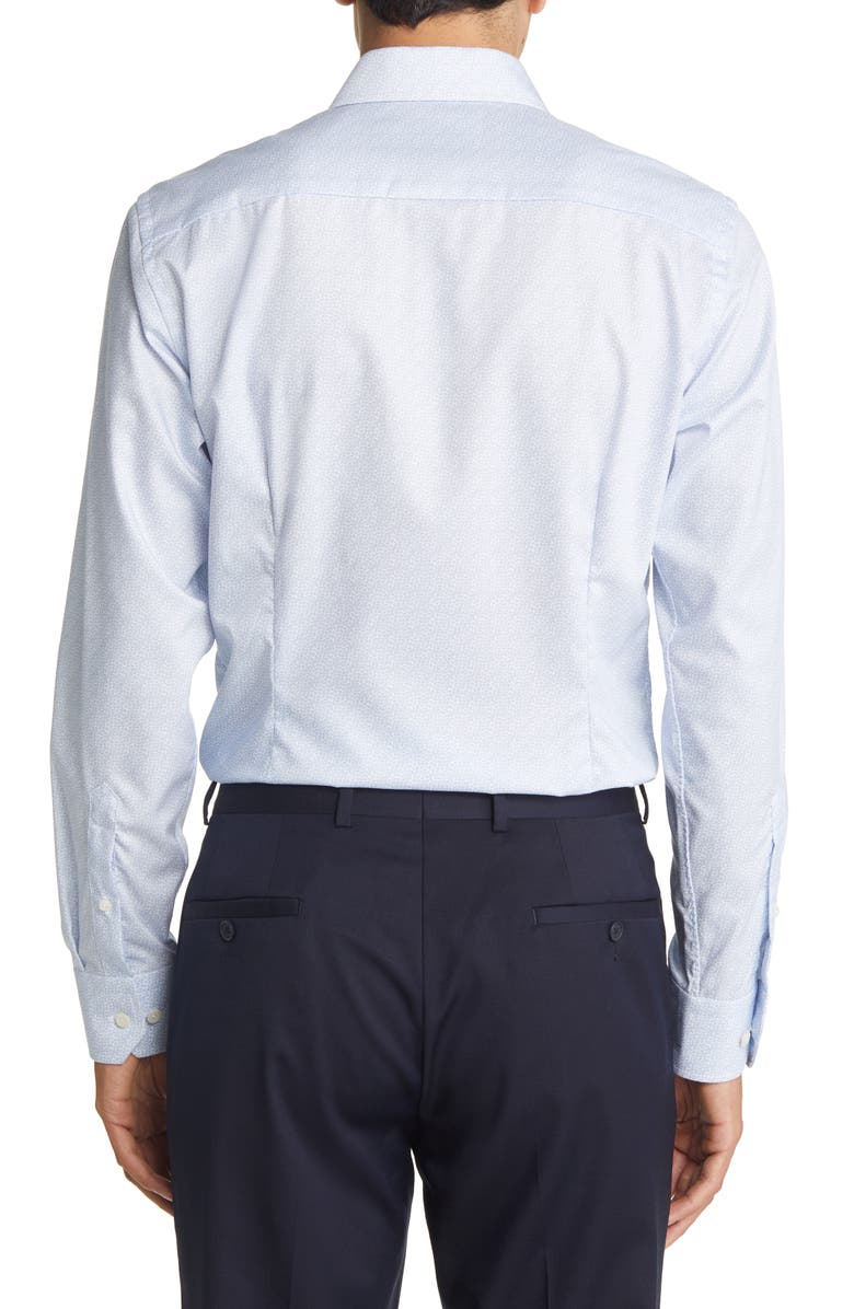 Eton Slim Fit Floral Dress Shirt, Alternate, color, Lt/Pastel Blue