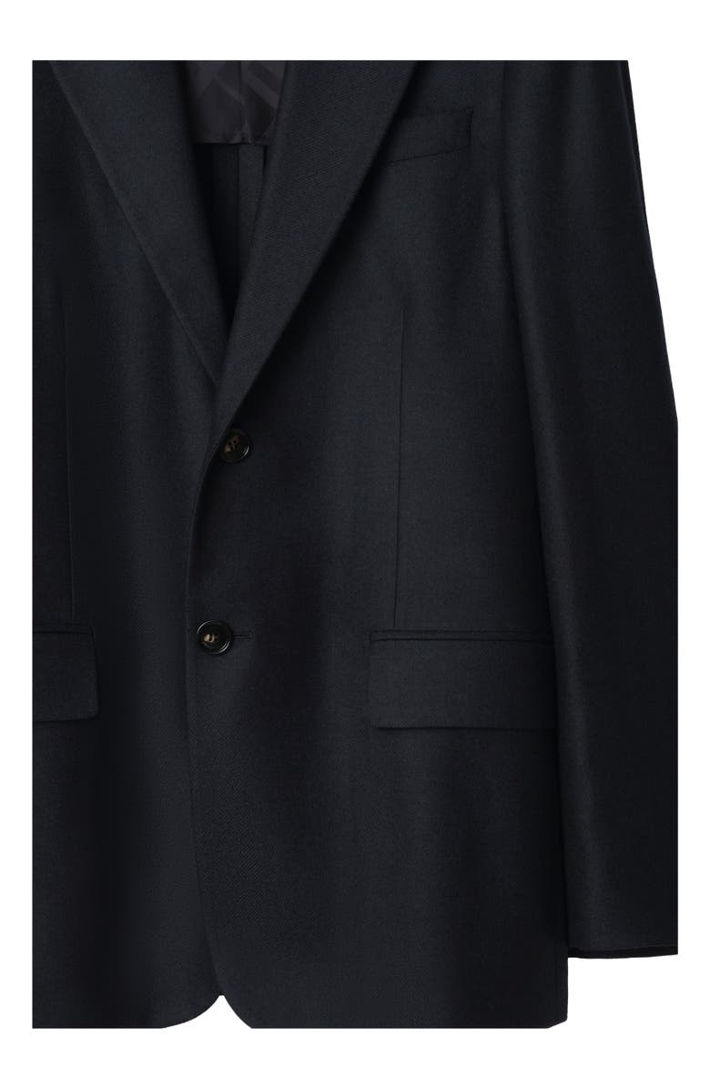 Burberry Wool Cashmere Tailored Jacket, Alternate, color, Midnight Blue