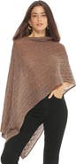 Monticelli Cashmere Pure Cashmere Textured Knit Poncho