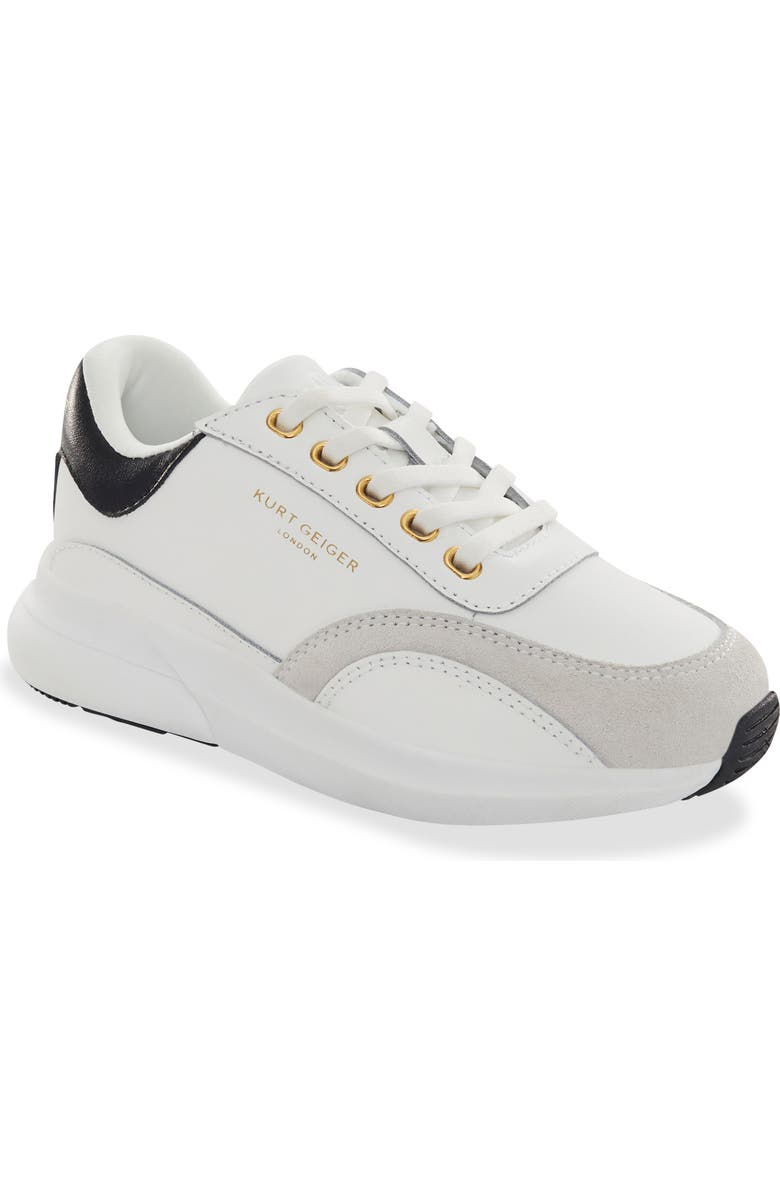 Kurt Geiger London Kids' Gaspar Sneaker, Main, color, White Black