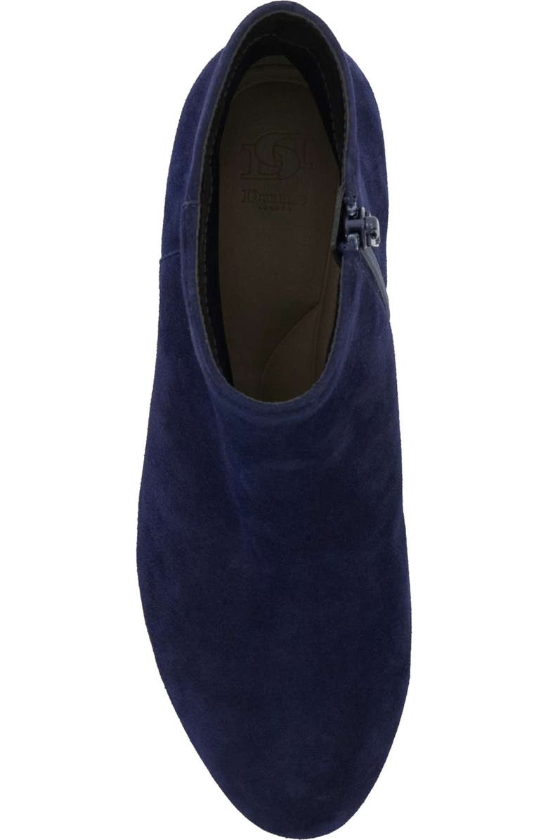 Dune London Pippie Ankle Bootie, Alternate, color, Dark-Blue-Suede