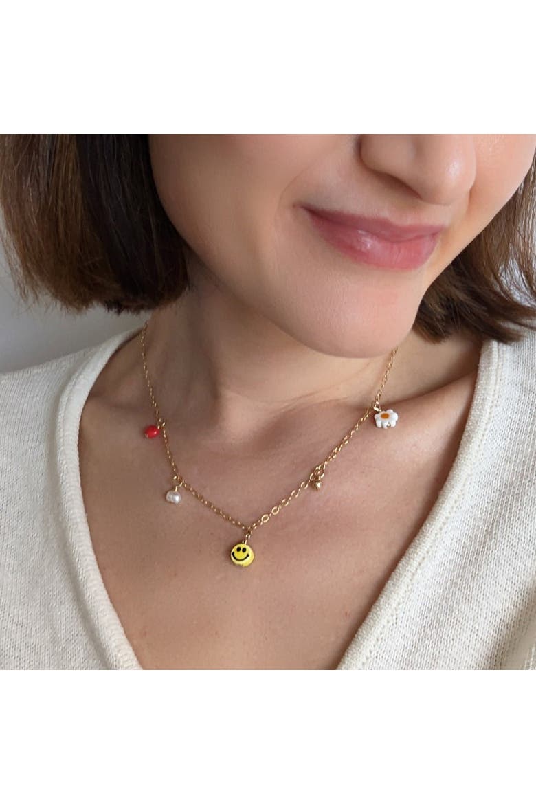 Charm Necklace, Alternate, color, Multi