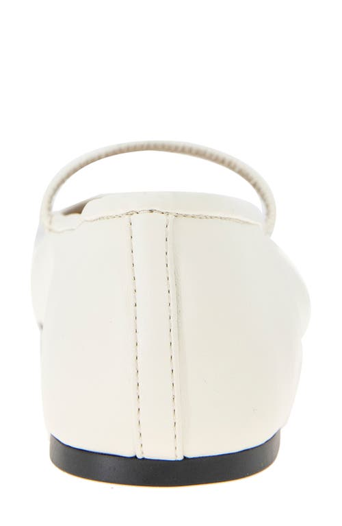 Bcbgeneration Marzi Mary Jane Flat In Blanc