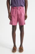 Noah Pleated Organic Cotton Canvas Cargo Shorts