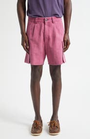 Noah Pleated Organic Cotton Canvas Cargo Shorts