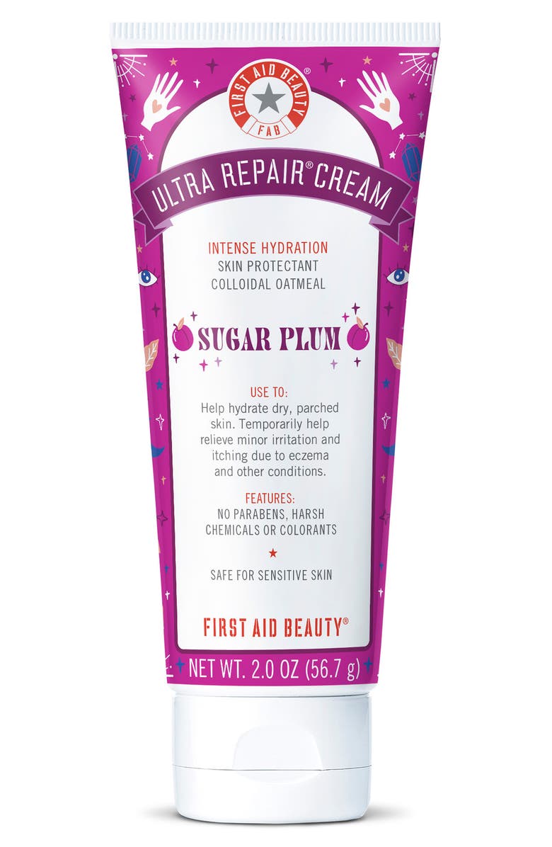 First Aid Beauty Sugar Plum Ultra Repair Cream Intense Hydration Face & Body Moisturizer, Main, color,