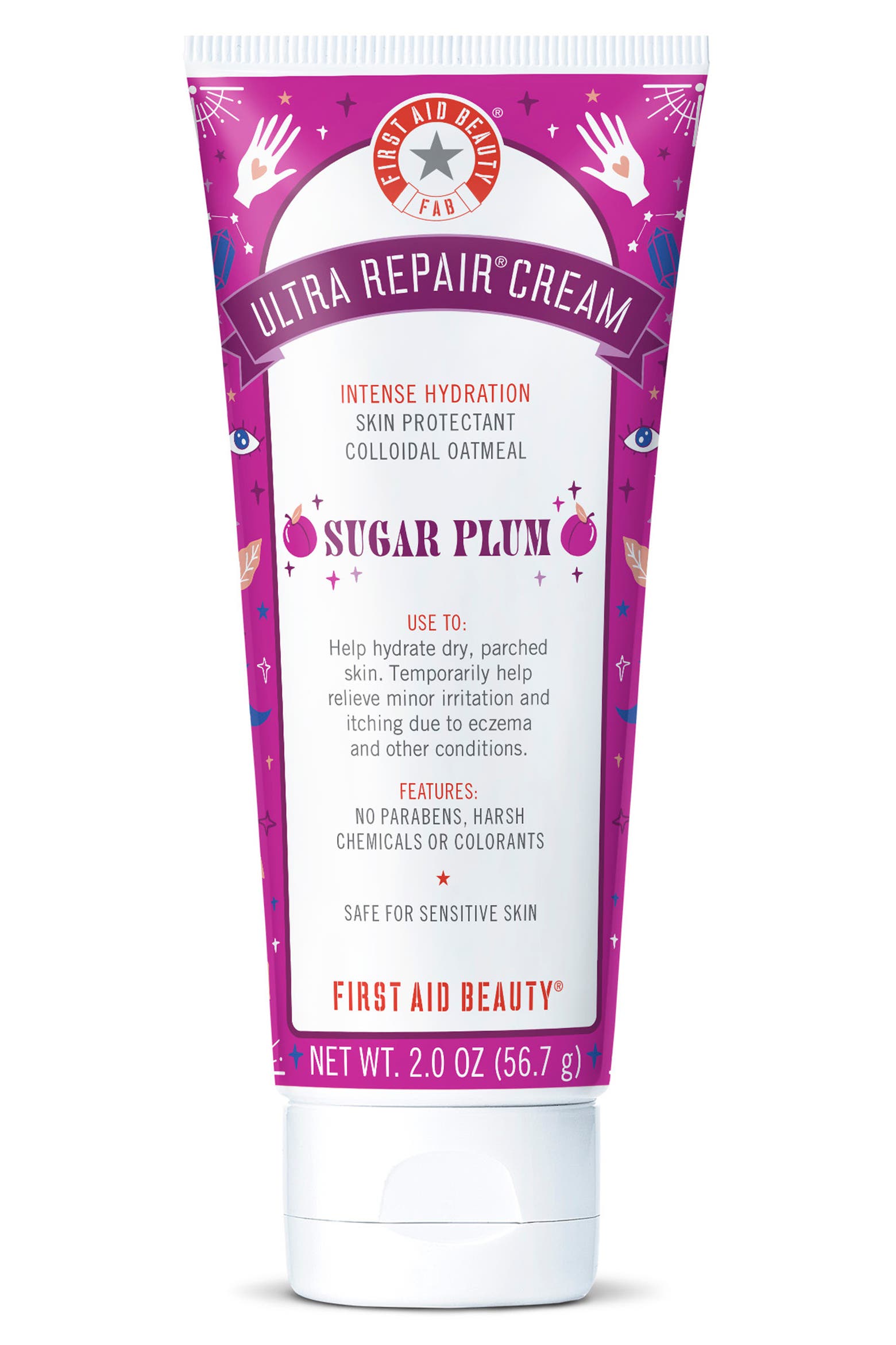 Photo First Cream First Aid Beauty Sugar Plum Ultra Repair Cream Intense Hydration Face ...