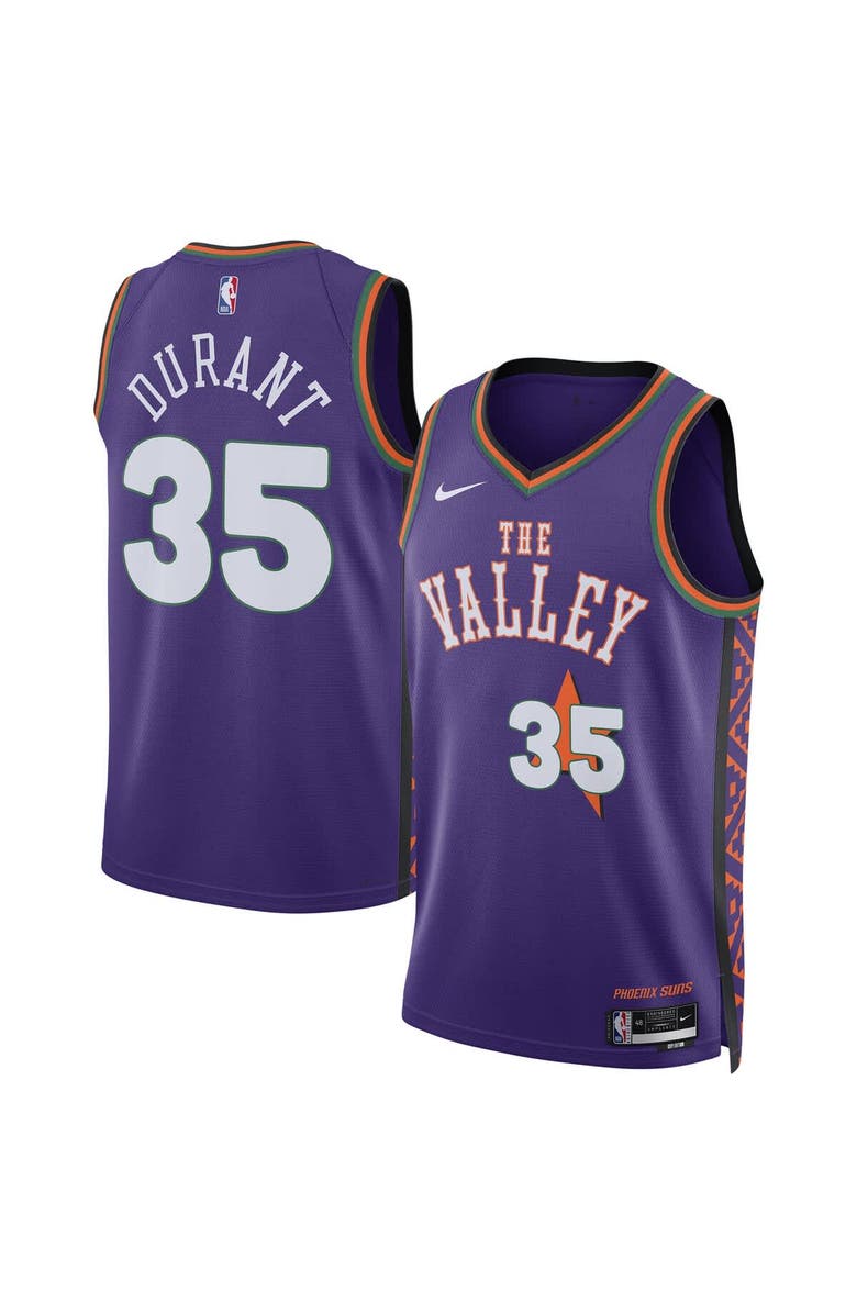 Nike Unisex Nike Kevin Durant Purple Phoenix Suns 2024/25 Swingman Player Jersey - City Edition, Main, color,