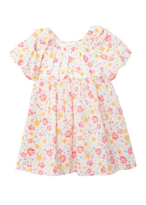Petal Party Short Bubble Sleeve Dress