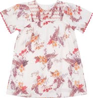 Charlotte & George Floral Print Smocked Dress
