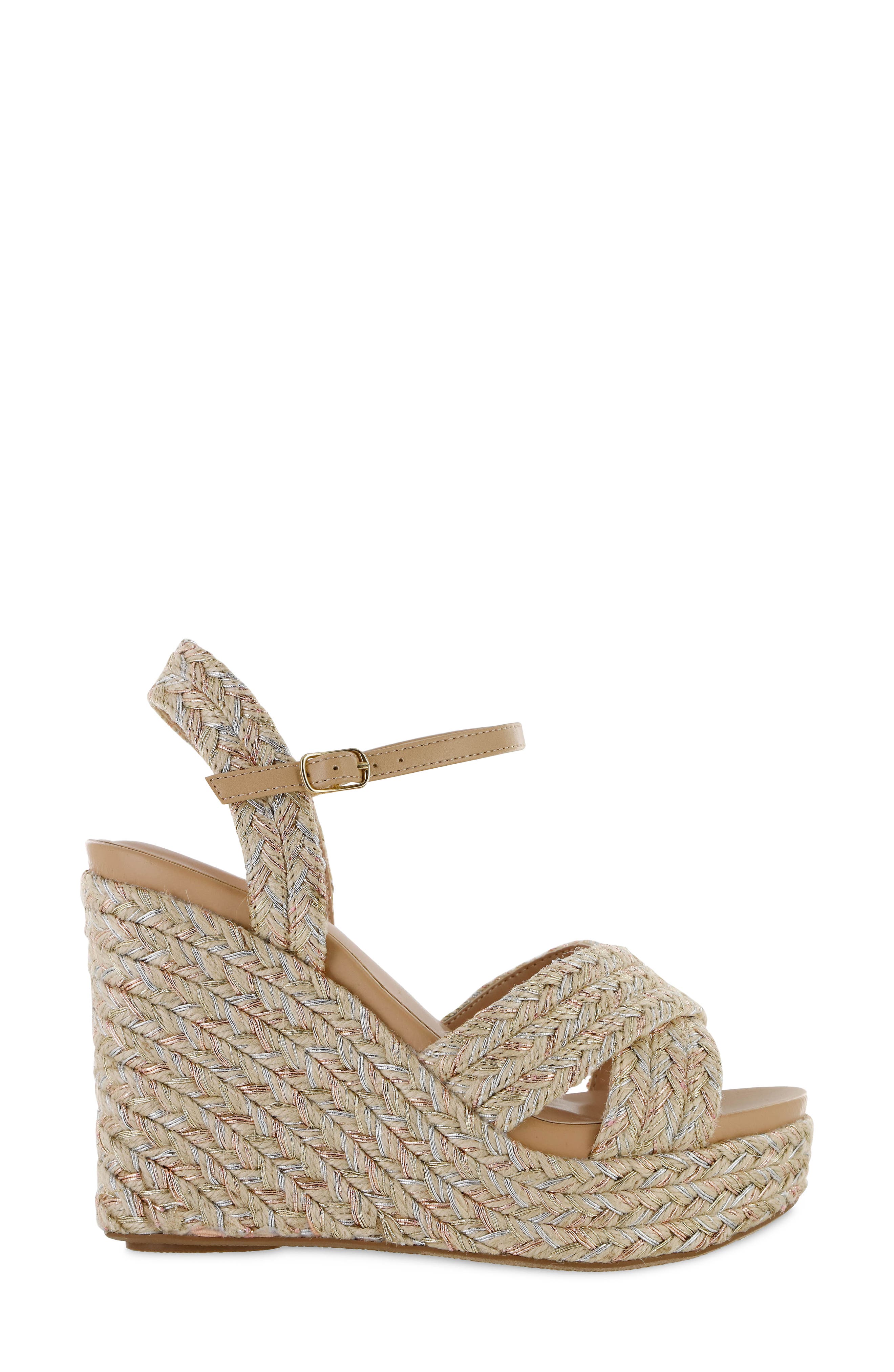 MIA Alouette Wedge Espadrille Sandal, Alternate, color, 