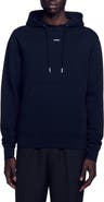 SANDRO Men's Organic Cotton Embroidered Hoodie