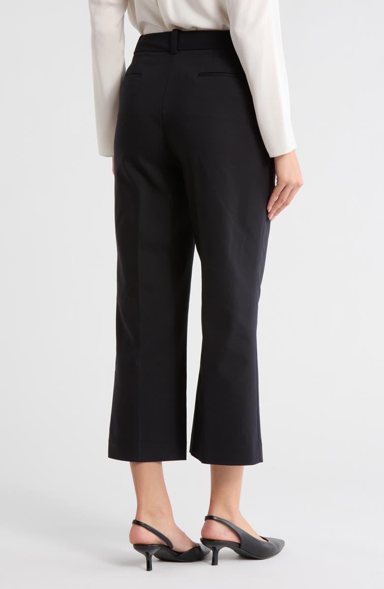 DKNY Compression Cotton Blend Pants, Alternate, color, Navy