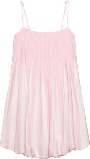 Pleated Shift Minidress