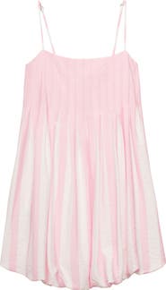 MANGO Pleated Shift Minidress