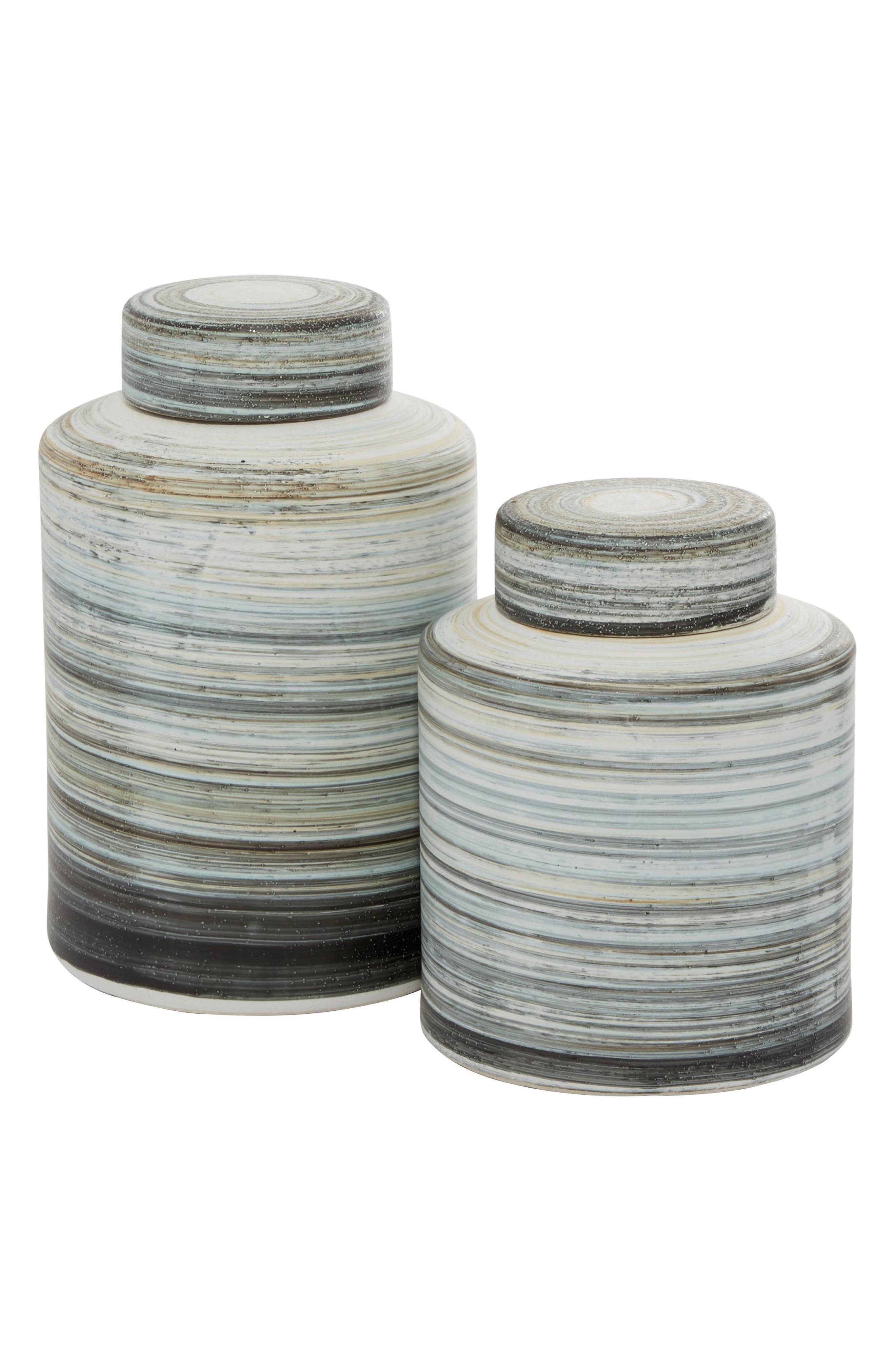 UMA Farm House Set of 3 Ceramic Canisters