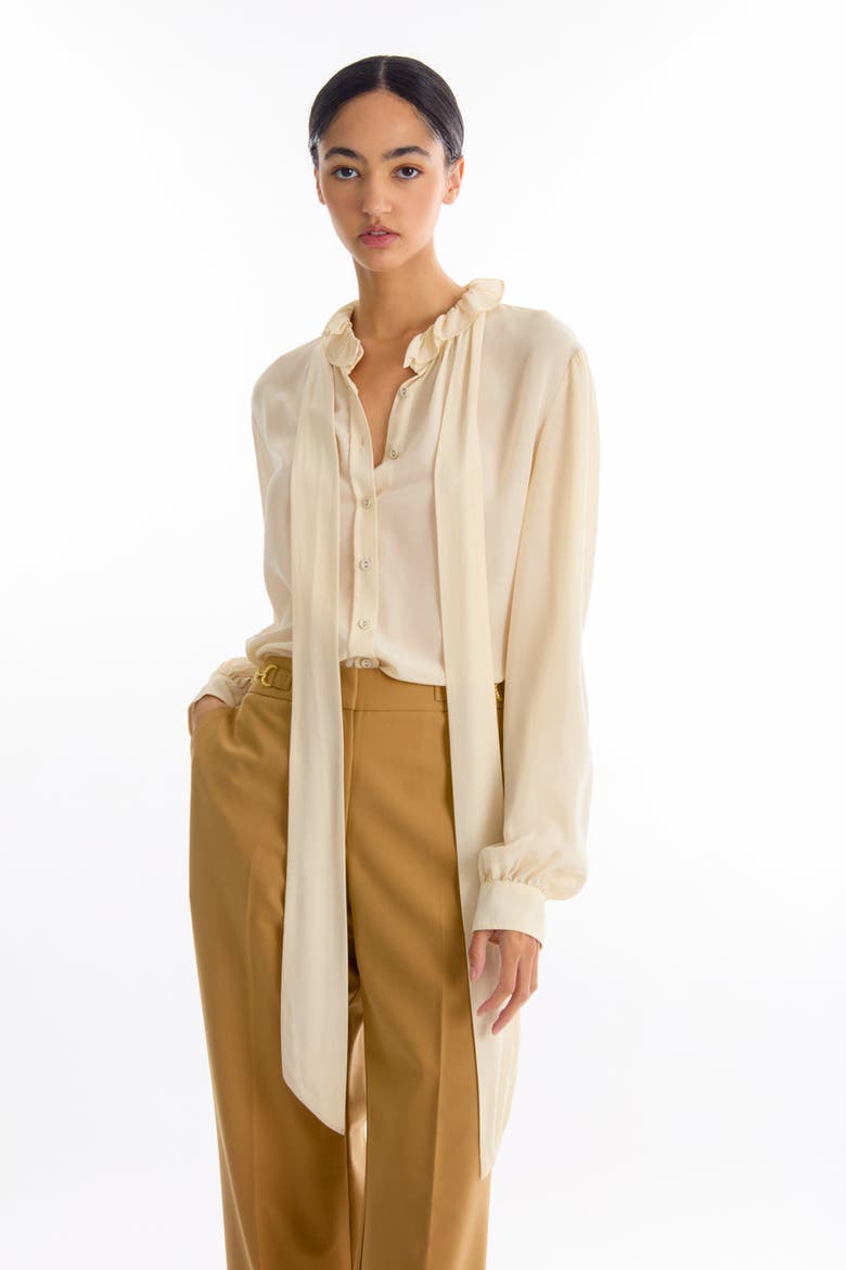 Maribelle Blouse, Alternate, color, Vintage Crème