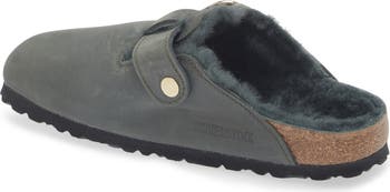Birkenstock Boston Big Buckle Genuine Shearling Lined Clog