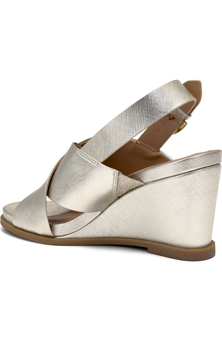Aerosoles Dayonara Wedge Sandal, Alternate, color, Soft Gold