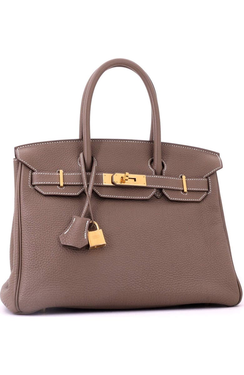 Pre-Owned Hermes Birkin Handbag Grey Togo with Gold Hardware 30, Alternate, color, Etoupe