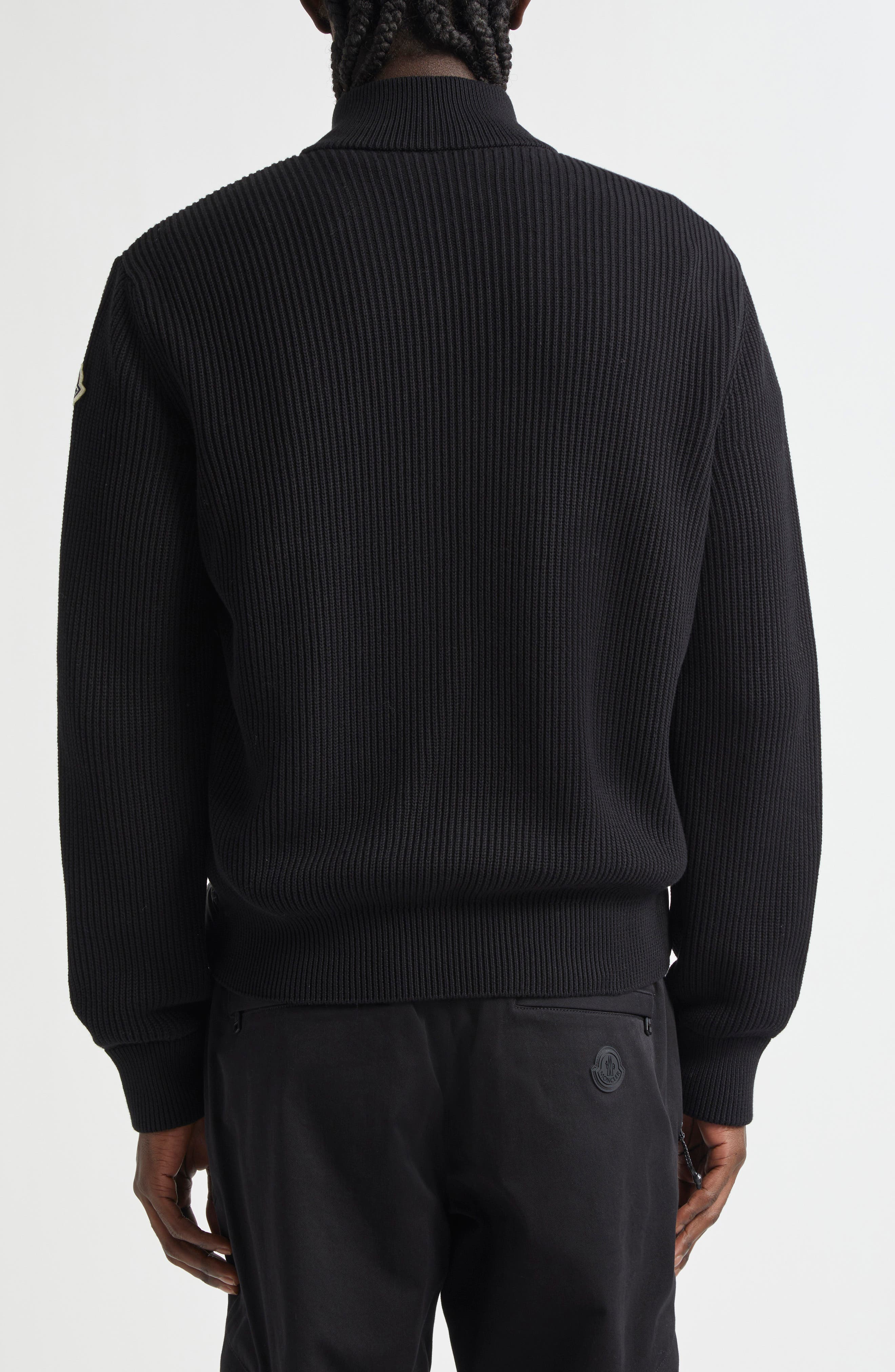 Quilted Down & Cotton Knit Cardigan - image 2