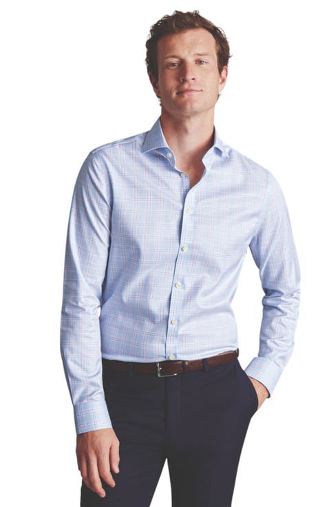 Non-Iron Twill Prince of Wales Shirt