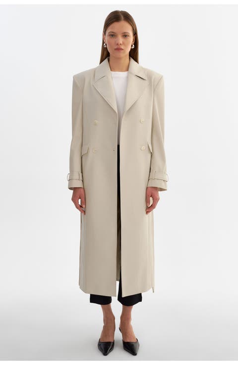 Iolanthe | Faux Leather Trench Coat
