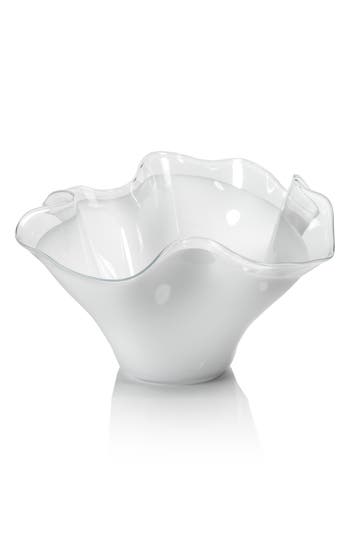 Zodax Vellerti Wave Glass Bowl In Transparent