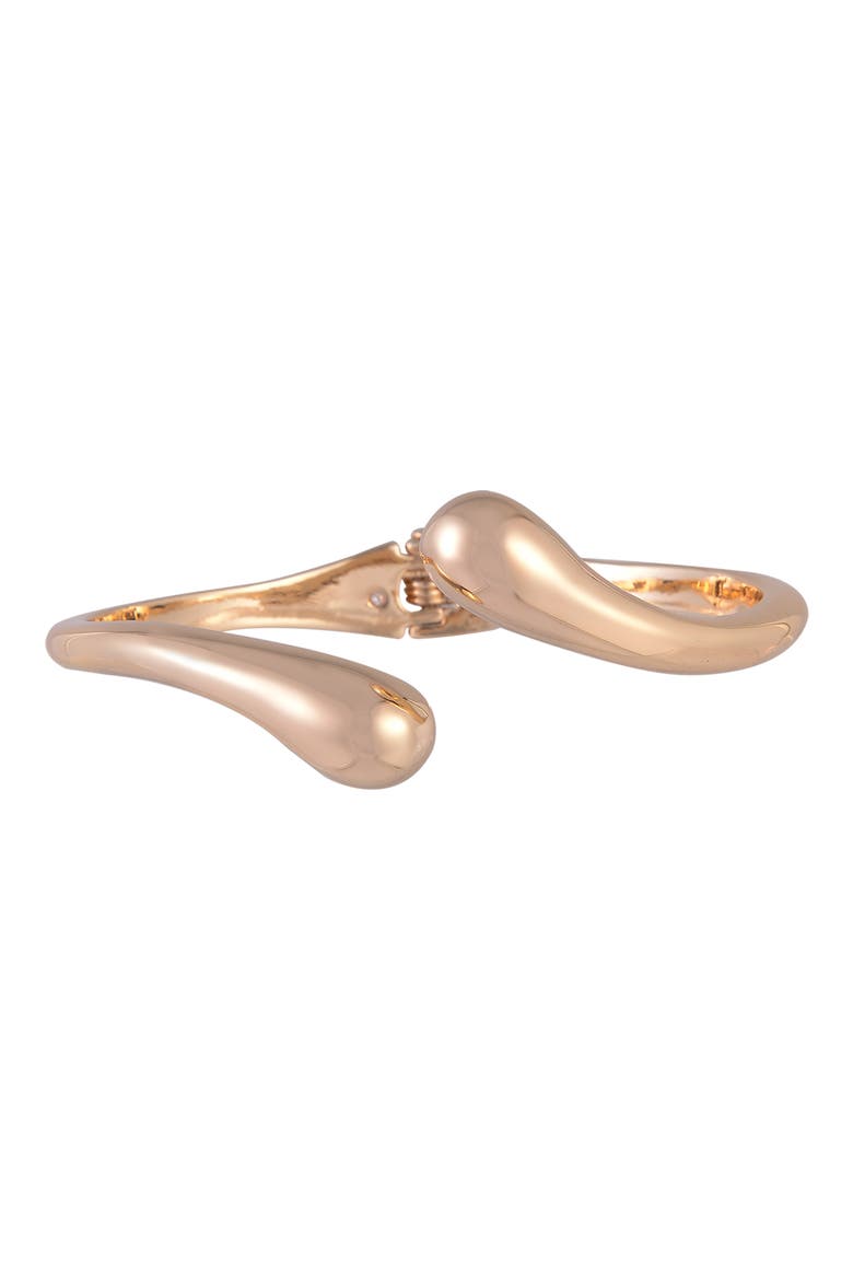 Curve Hinge Bracelet, Main, color, GOLD