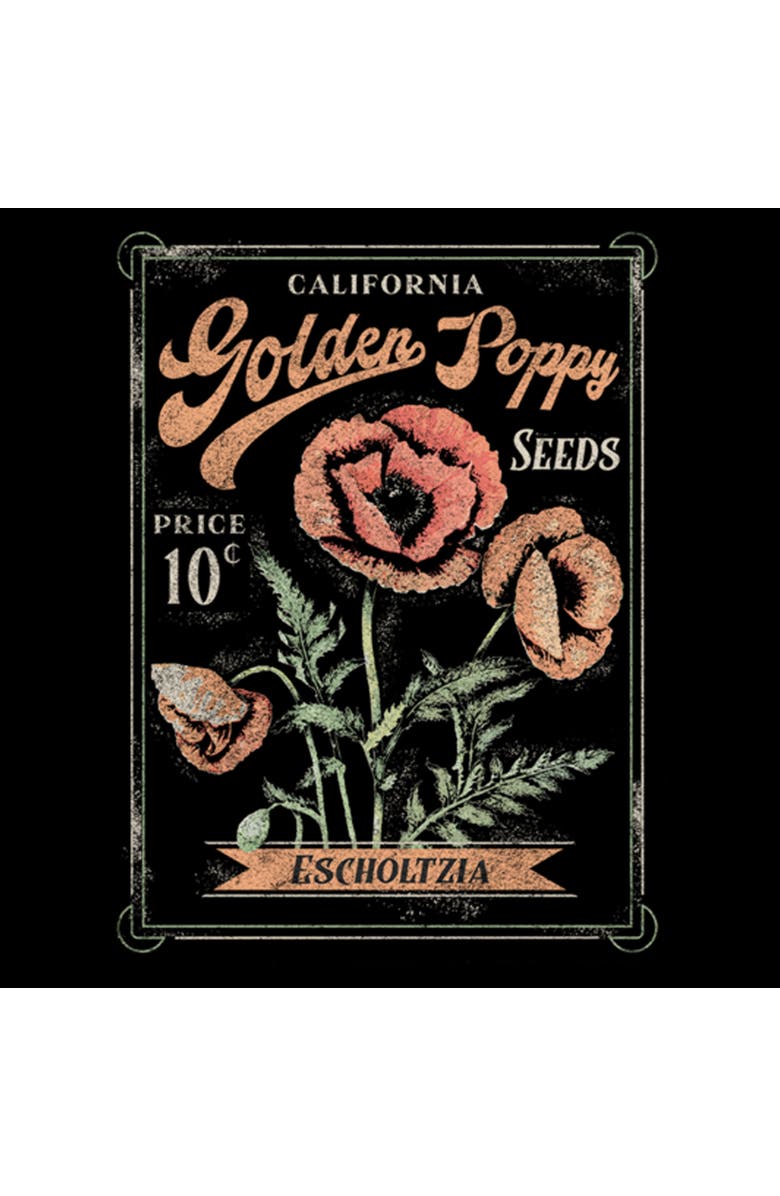 Lost Gods Women's Lost Gods Poppy Seeds Packet Graphic T-Shirt, Alternate, color, Black