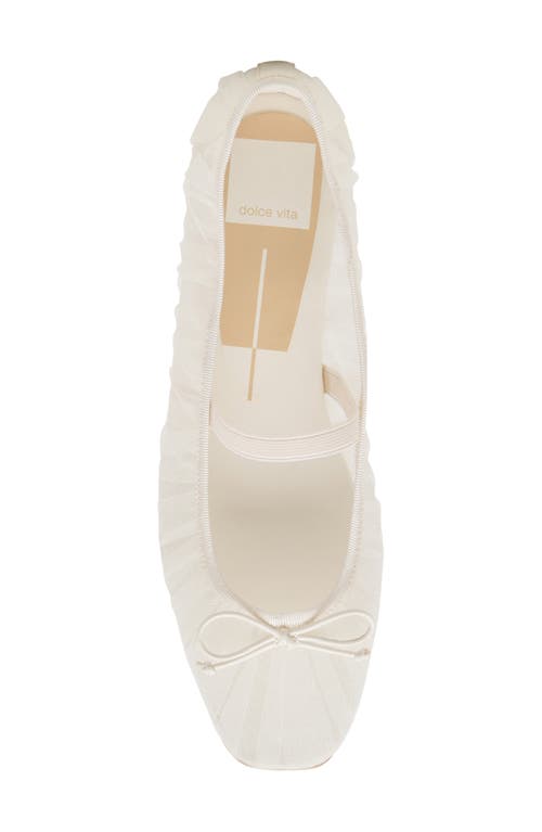 Dolce Vita Raeven Ballet Flats White Tulle