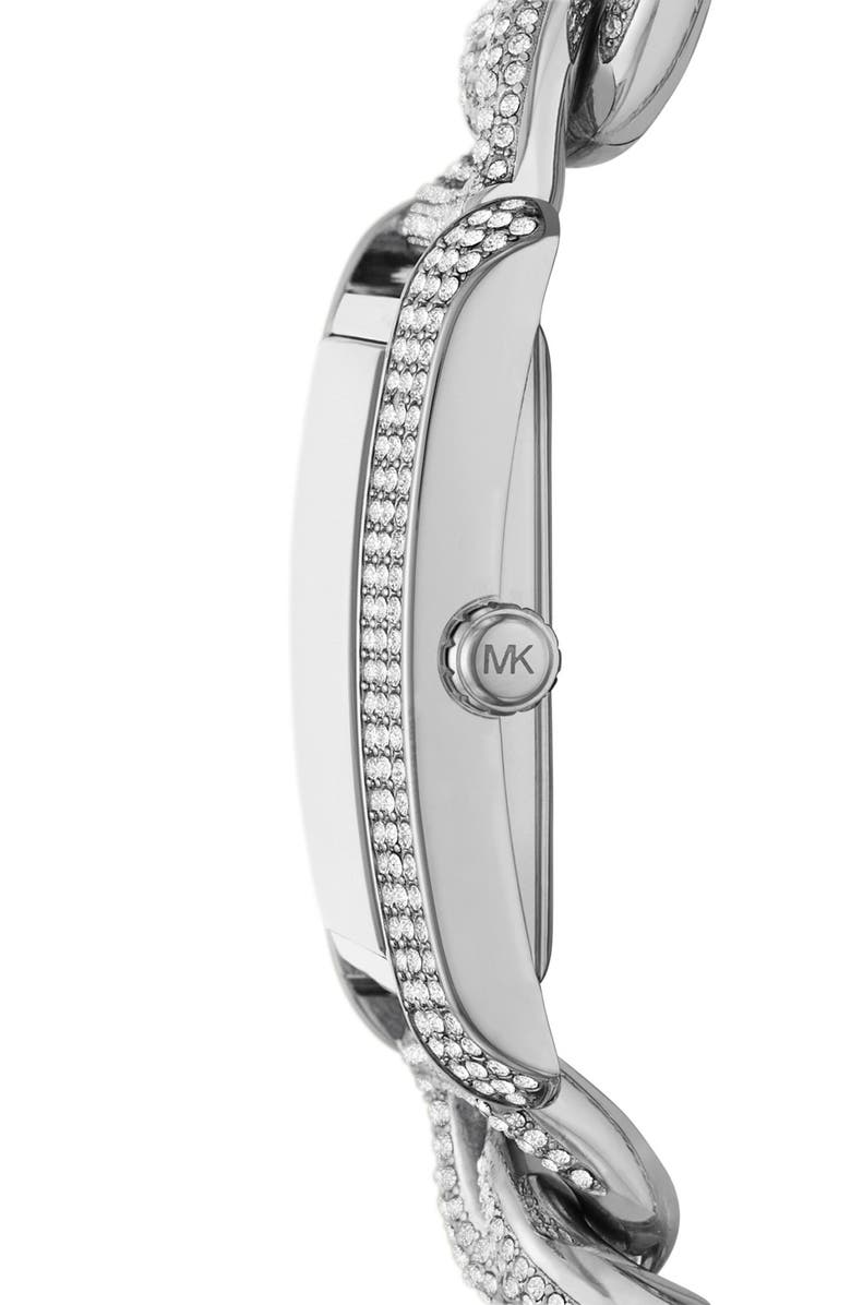 Michael Kors Emery Crystal Chain Bracelet Watch, 40mm, Alternate, color,