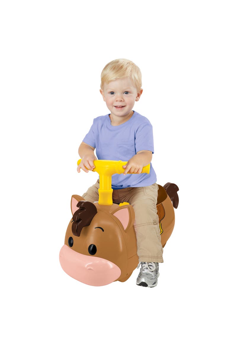 Lights & Sounds Zoom Ride-On Bullseye Disney Toy Story Vehicle, Alternate, color, Brown