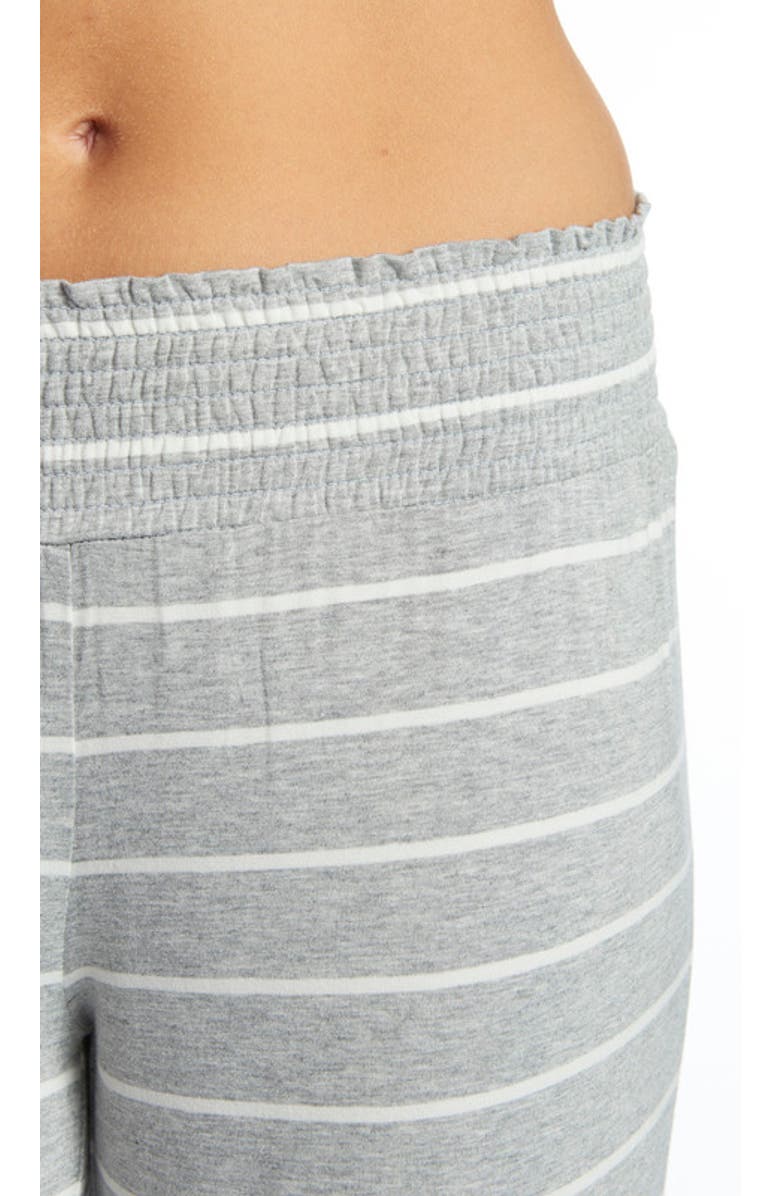 Everly Grey Joy During & After 2-Piece Maternity/Nursing Sleep Set, Alternate, color, Heather Grey Stripe