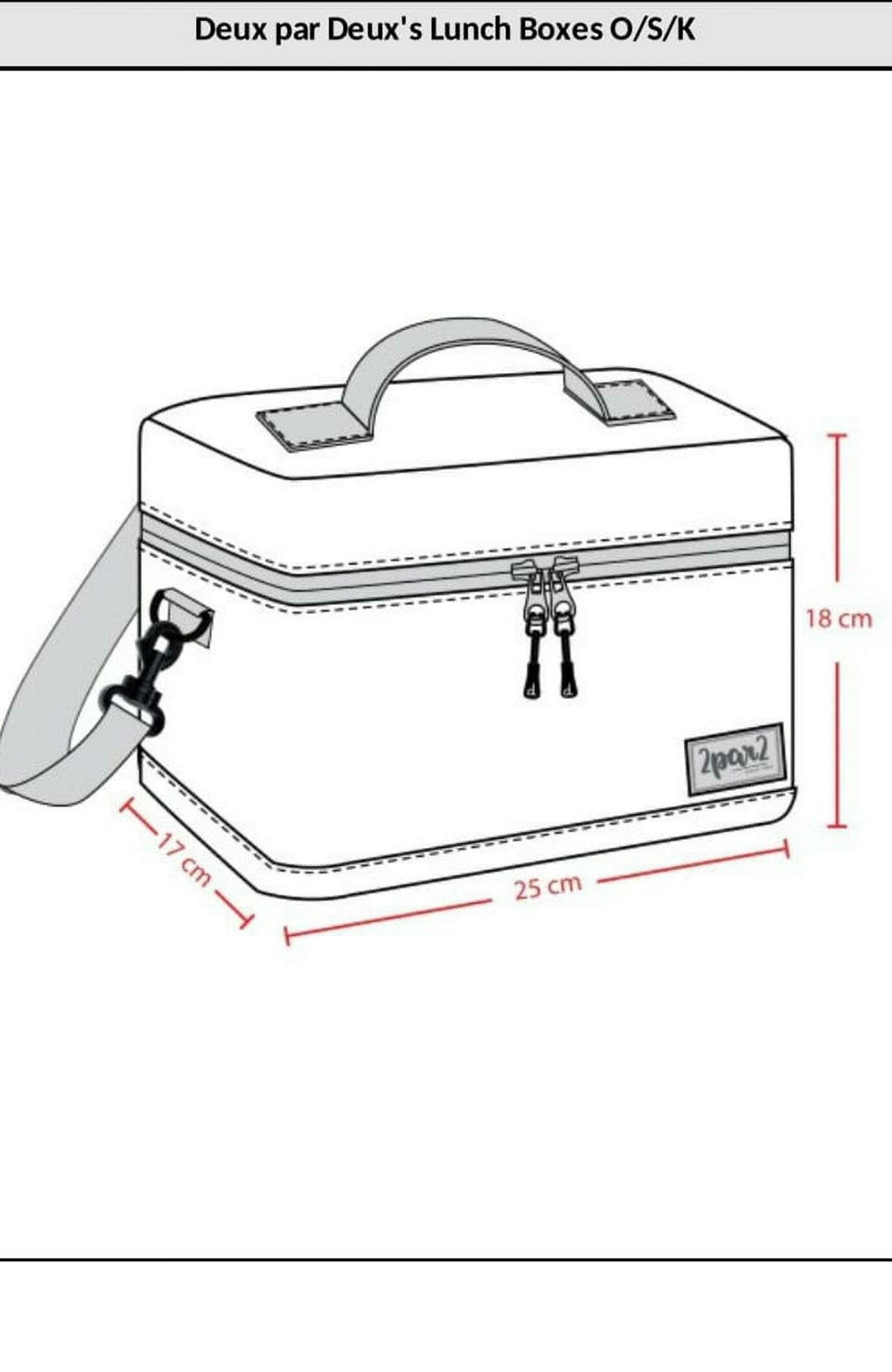 Deux par Deux Boy's Lunch Box Blue Camping Print, Alternate, color, 