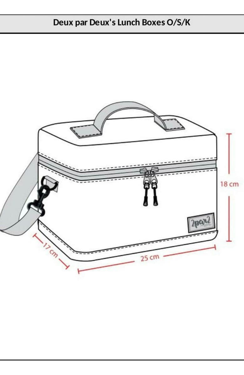 Deux par Deux Boy's Lunch Box Blue Camping Print, Alternate, color,