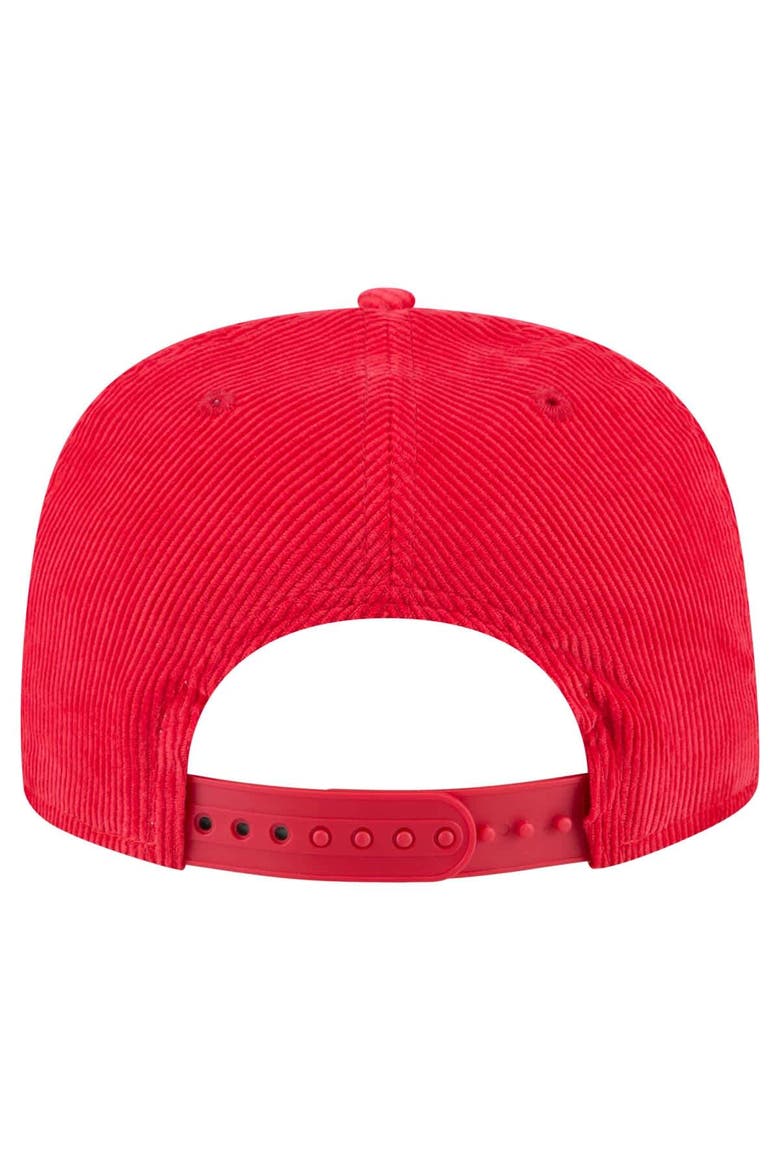 Men's New Era  Red St. Louis Cardinals Full Circle Corduroy Golfer Adjustable Hat, Alternate, color, Red
