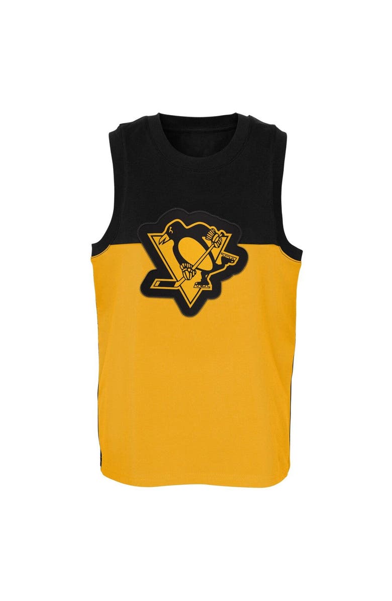 Outerstuff Youth Gold/Black Pittsburgh Penguins Revitalize Tank Top, Alternate, color, Gold