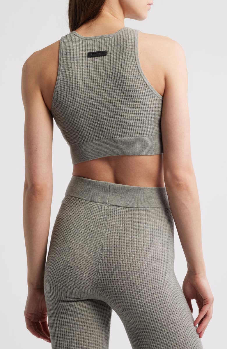 Fear of God Essentials Waffle Knit Crop Sport Tank, Alternate, color, 