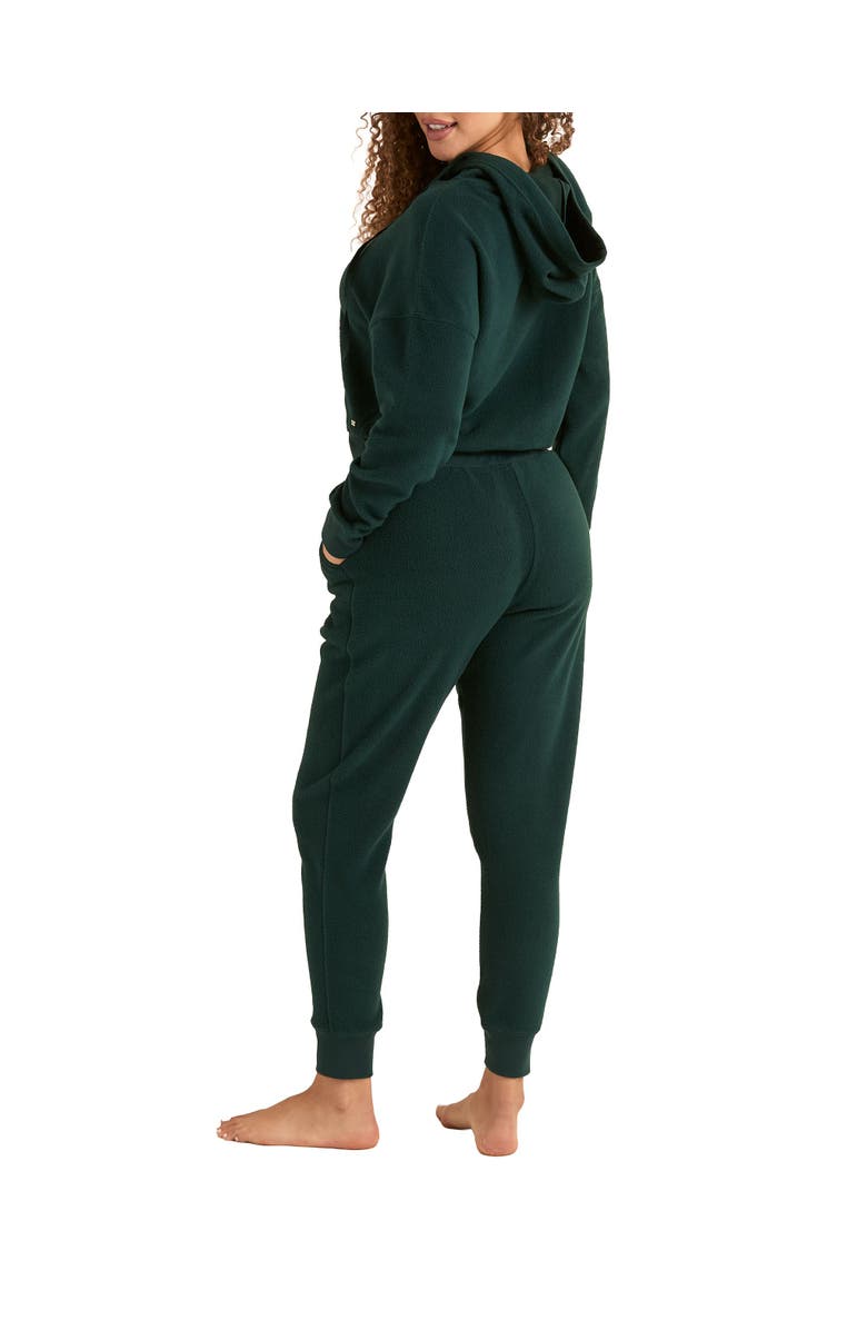 Adore Me Davinia Hoodie And Joggers Set, Alternate, color, Dark Green