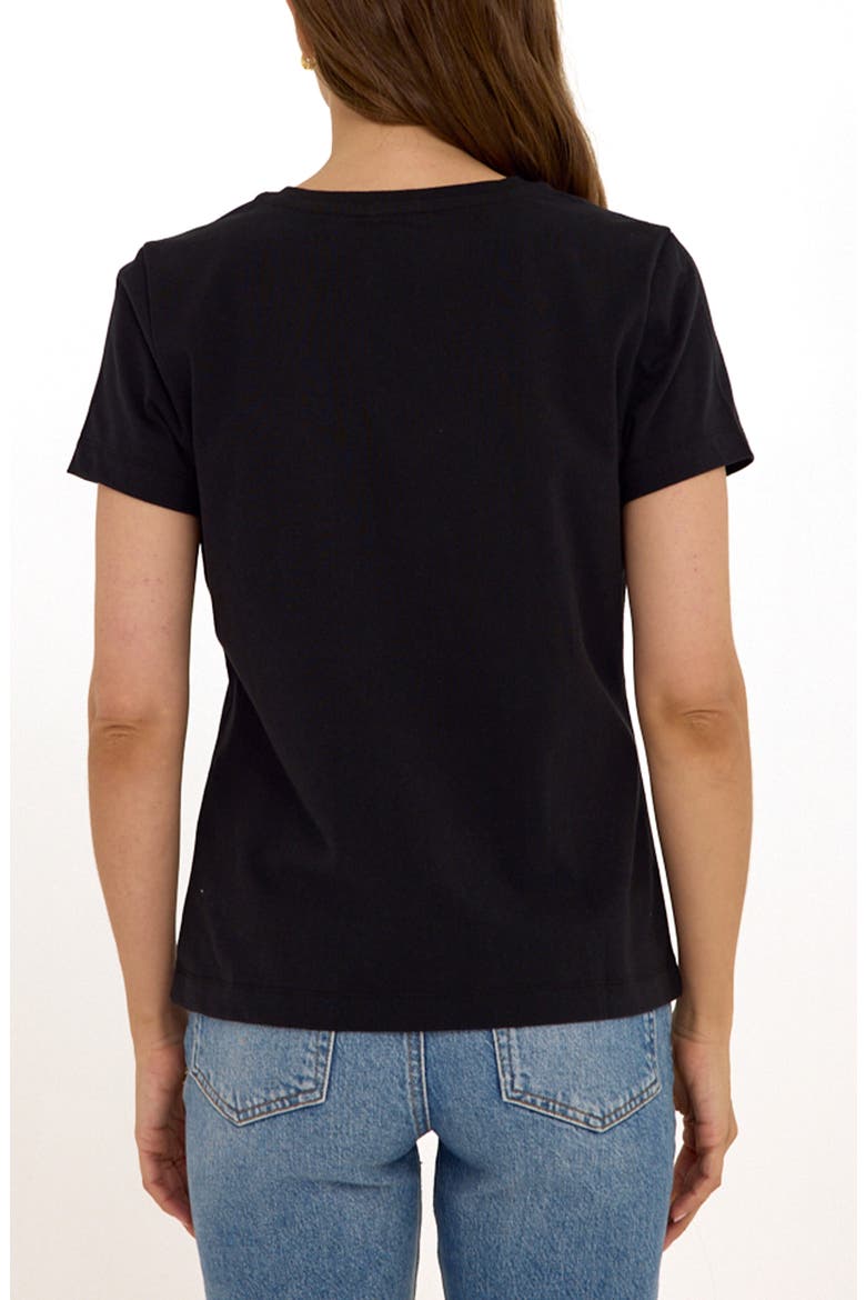 Aria Essential Organic Cotton T-Shirt, Alternate, color, BLACK