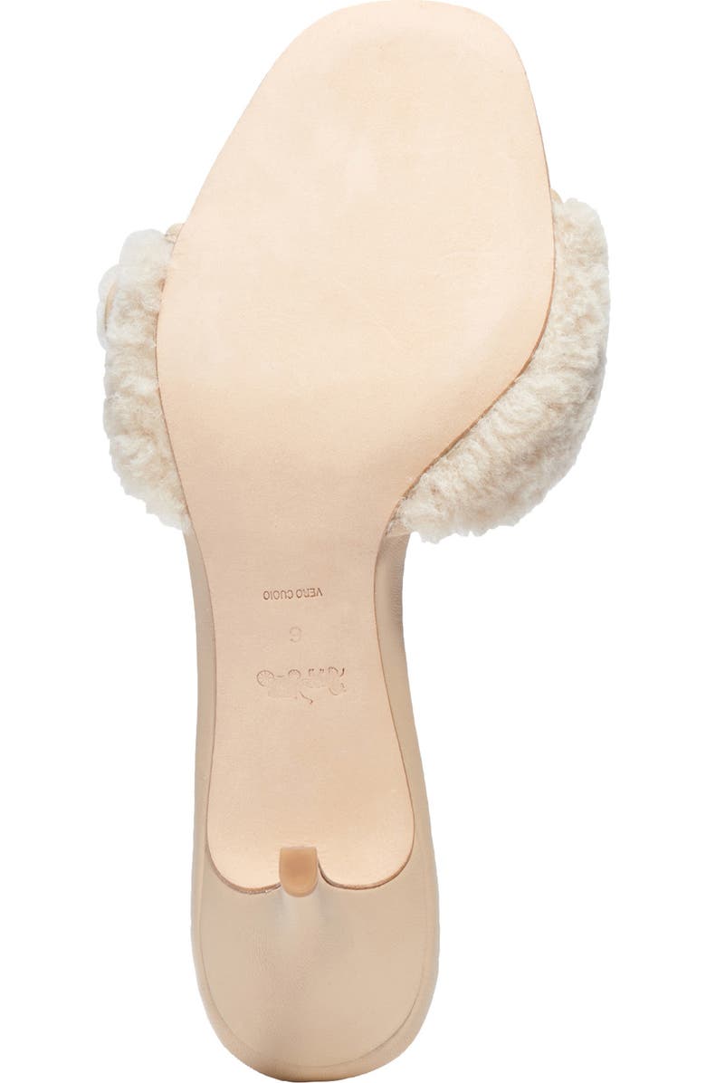 COACH Genuine Shearling Buckle Sandal, Alternate, color,