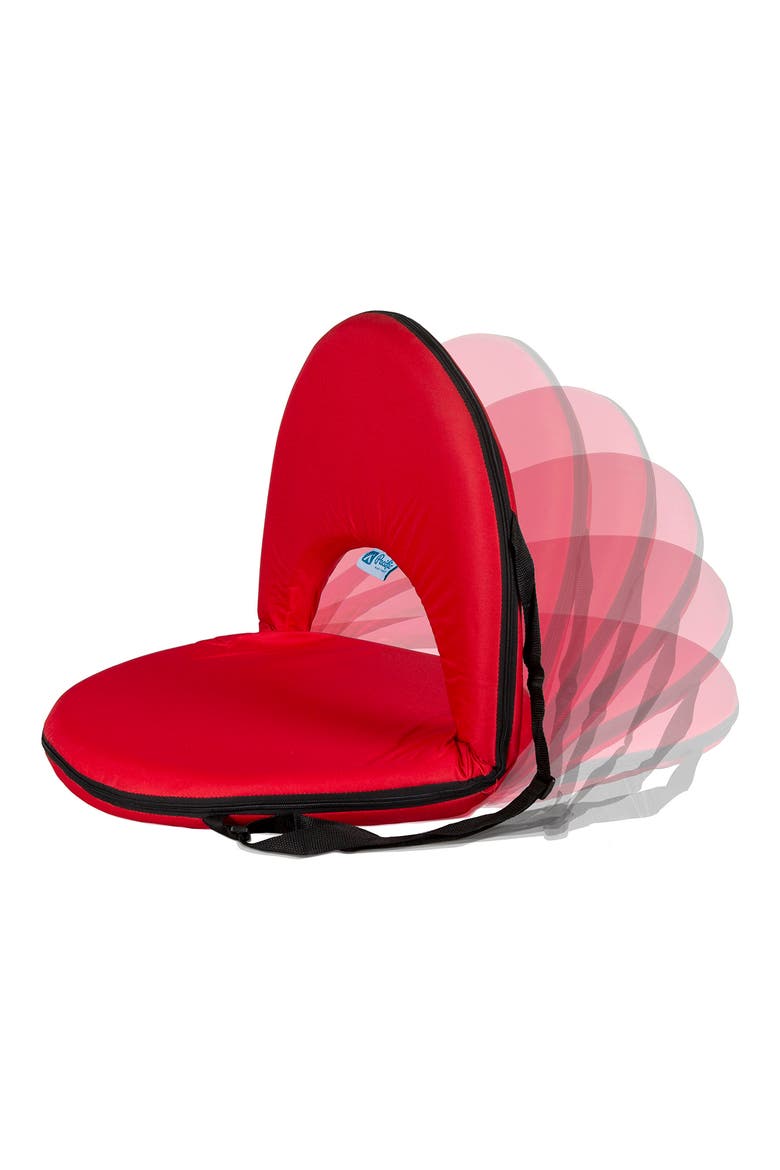 Multi Fold Padded Seat, Alternate, color, RED